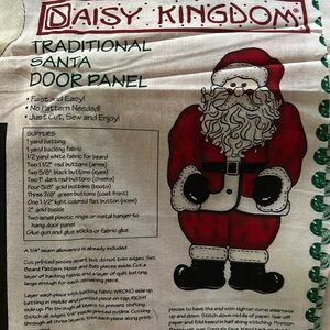 Vintage Cut & Sew Santa Door Panel